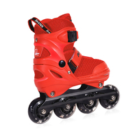 Patins à roulettes en ligne ajustables 82A PU légers à 4 roues clignotantes pour enfants, cadre en alliage d'aluminium, roulements ABEC-7, prix d'usine, pour l'extérieur