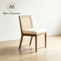 Chaise de café en rotin au design moderne et décontracté, style mi-siècle, antique, classique, pour hôtel, restaurant, café, salle à manger