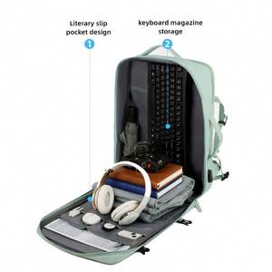 Bolsa de Viaje Unisex Impermeable para Exteriores, Material Duradero Personalizado, Aprobada por Aerolíneas, Mochila de Viaje Grande y Ligera Personalizada - Product Image 5