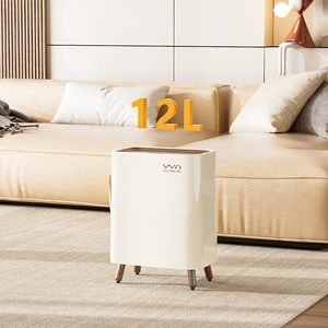 Công Suất Lớn Nhựa Văn Phòng Của Nhãn Hiệu Mở Hiện Đại Chất Thải Thùng Nhà Bếp Phòng Tắm Thùng Rác Có Thể Với Nắp Bằng Gỗ - Product Image 1