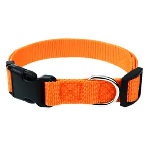 Low MOQ and Price High Quality Wholesale Reliable Different Color Nylon Dog Pet Collars Pet shop accessories