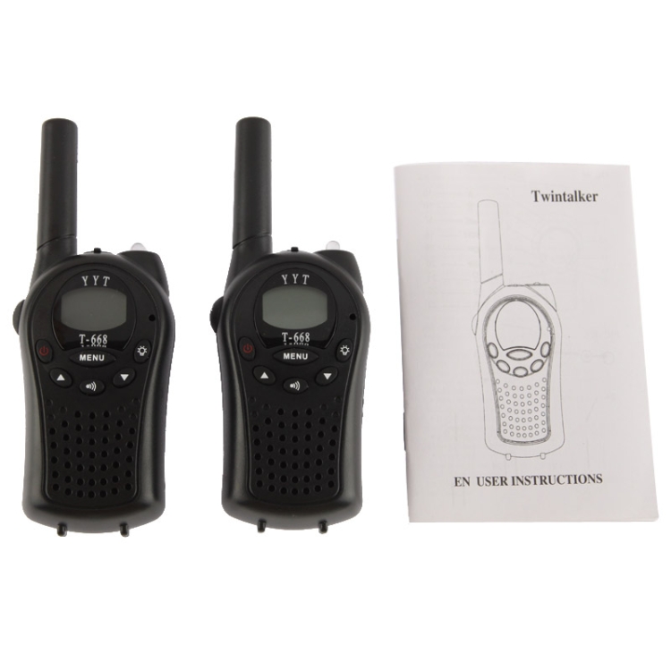 トランシーバー2個セット 2 PCS T-668-470MHz 1.0インチLCD8/20/22CHSトランシーバーセット