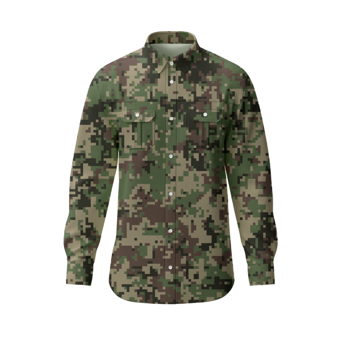 Camuflaje verde marrón