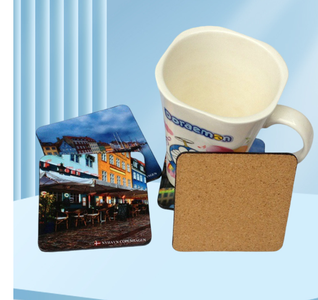 2026 Sublimation Blank Cup Coasters Bulk 3.5-Inch Square MDF with Cork Backing for Custom Heat Transfer Printing Gifts