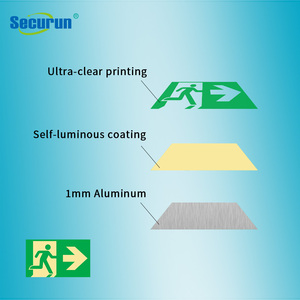 Panneau de sortie de secours <span class=keywords><strong>auto</strong></span>-lumineux en aluminium personnalisé, durable et étanche pour bâtiments scolaires, communautés et routes - Product Image 4