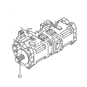 2500 उत्खनन मुख्य पंप k3v280dth ex2500 हाइड्रोलिक पंप 4347142 - Product Image 2