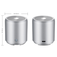 Altavoz de Música Portátil Inalámbrico Mini Estéreo de 5W con Bajos Potentes, de Metal, con Batería, Compatible con FM/USB/SD, Alcance de 10M, OEM de Alta Calidad