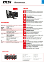 Pour Intel I7 13700k / I9 13900k 13e génération processeur Core LGA1700 Slot Eatx carte mère MEG Z790 GODLIKE