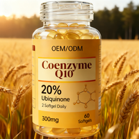 Coenzyme Q10 Fermenté à Haute Disponibilité Bio, Formule Riche en Ubiquinone, Soutien Cellulaire, OEM, HACCP, KOSHER, HALAL, Gélules Molles
