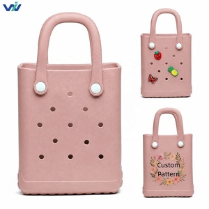 Sac fourre-tout de voyage personnalisable en EVA, imprimé numériquement, pour femme, mini, motif croco, pour enfants, bébés, avec breloques DIY - Product Image 1