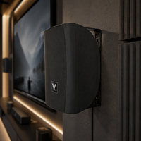 Support mural pour enceinte de monitoring Line Array AV6.1 en ABS noir 120W (AES/RMS) 480W de crête Stéréo