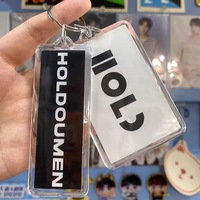 Porte-clés en acrylique personnalisé avec logo, cadre photo rectangulaire transparent à insérer, sublimation DIY, artisanat DIY