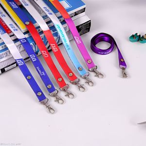 Custom Eco <b>Lanyard</b> Exhibition Double Hook Id Card Holder Neck Strap Smooth <b>Polyester</b> <b>Lanyard</b> - Product Image 1