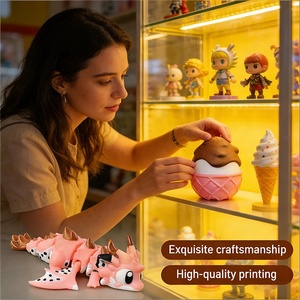 Huevo 3D Encantado con Miniatura en el Interior, Hecho a Mano, Impreso, Coleccionable, Decoración y Regalo de Fantasía, Dragón y Huevo de Fruta del Dragón - Product Image 4