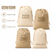 Sac à poussière en mousseline réutilisable et portable avec logo personnalisé, cordon de serrage, biodégradable, écologique, en coton, pochette cadeau en toile