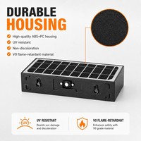 Lampe murale solaire étanche IP65, haute luminosité, détecteur de mouvement, garantie 3 ans, lampe solaire extérieure imperméable
