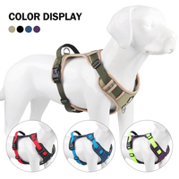 Harnais Tactique Rétractable en Nylon Anti-Traction pour Chien, Gilet Réfléchissant Robuste, Ensemble de Laisse pour Animaux de Compagnie, Accessoires pour Animaux, Vente en Gros