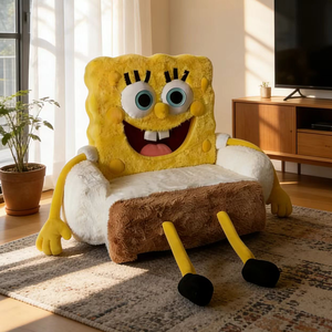 Sillón <span class=keywords><strong>de</strong></span> Peluche Personalizado <span class=keywords><strong>de</strong></span> <span class=keywords><strong>Bob</strong></span> <span class=keywords><strong>Esponja</strong></span>, Sofá <span class=keywords><strong>de</strong></span> Terciopelo con Personajes <span class=keywords><strong>de</strong></span> Dibujos Animados, Muebles Creativos para Dormitorio Infantil, Regalo <span class=keywords><strong>de</strong></span> Cumpleaños - Product Image 4