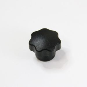 Poignée et bouton en plastique noir de 25 mm pour machine-outil avec design contemporain - Product Image 3