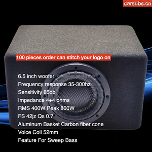 トラックバンSUVカーパッシブサブトランクボックスエンクロージャー<span class=keywords><strong>6</strong></span>.5インチ300WRMSピーク600W6 "カーポートサブウーファー