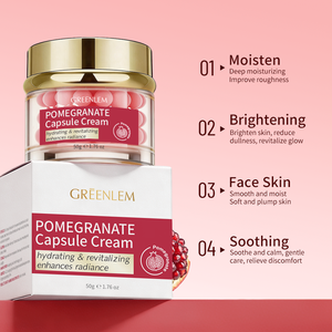 Nouvelle Arrivée Greenlem Crème Visage Hydratante à la Grenade, au Saumon, à la Centella, à l'Arbutine, au Collagène et Vitamine C Intense Or - Product Image 5