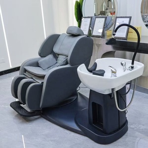 Sillón Eléctrico para Lavado de Cabello con Lavabo, Reposapiés Ajustable y Función de Masaje - Product Image 2