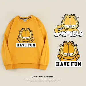OEM ODM en gros chine usine multicolore kawaii imprimé sweat à capuche femme Garfield dessin animé pull crewneck sweats