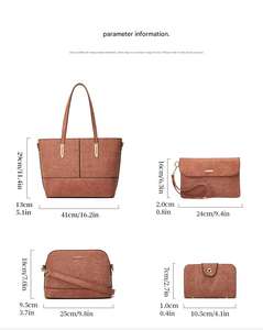 Nuevo Bolso de Mujer Versátil de Forro Polar, Bolso Bandolera de Cuatro Piezas, Bolso de Hombro de Gran Capacidad, Superventas - Product Image 6