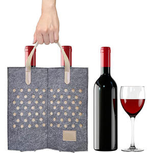 ถุงไวน์แบบพกพาเป็นมิตรต่อสิ่งแวดล้อมสำหรับขวดไวน์ถุงผ้าสักหลาดสำหรับใส่ไวน์ - Product Image 5