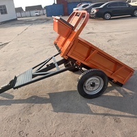 Mini-tracteur agricole à deux roues avec remorque pour l'agriculture et les mini-cultivateurs