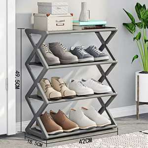 ตู้เก็บรองเท้าแบบประกอบเองจากท่อ<span class=keywords><strong>เหล็ก</strong></span>อเนกประสงค์  <span class=keywords><strong>ชั้น</strong></span><span class=keywords><strong>วาง</strong></span><span class=keywords><strong>รองเท้า</strong></span>สำหรับหอพักนักเรียน ขายส่ง - Product Image 3