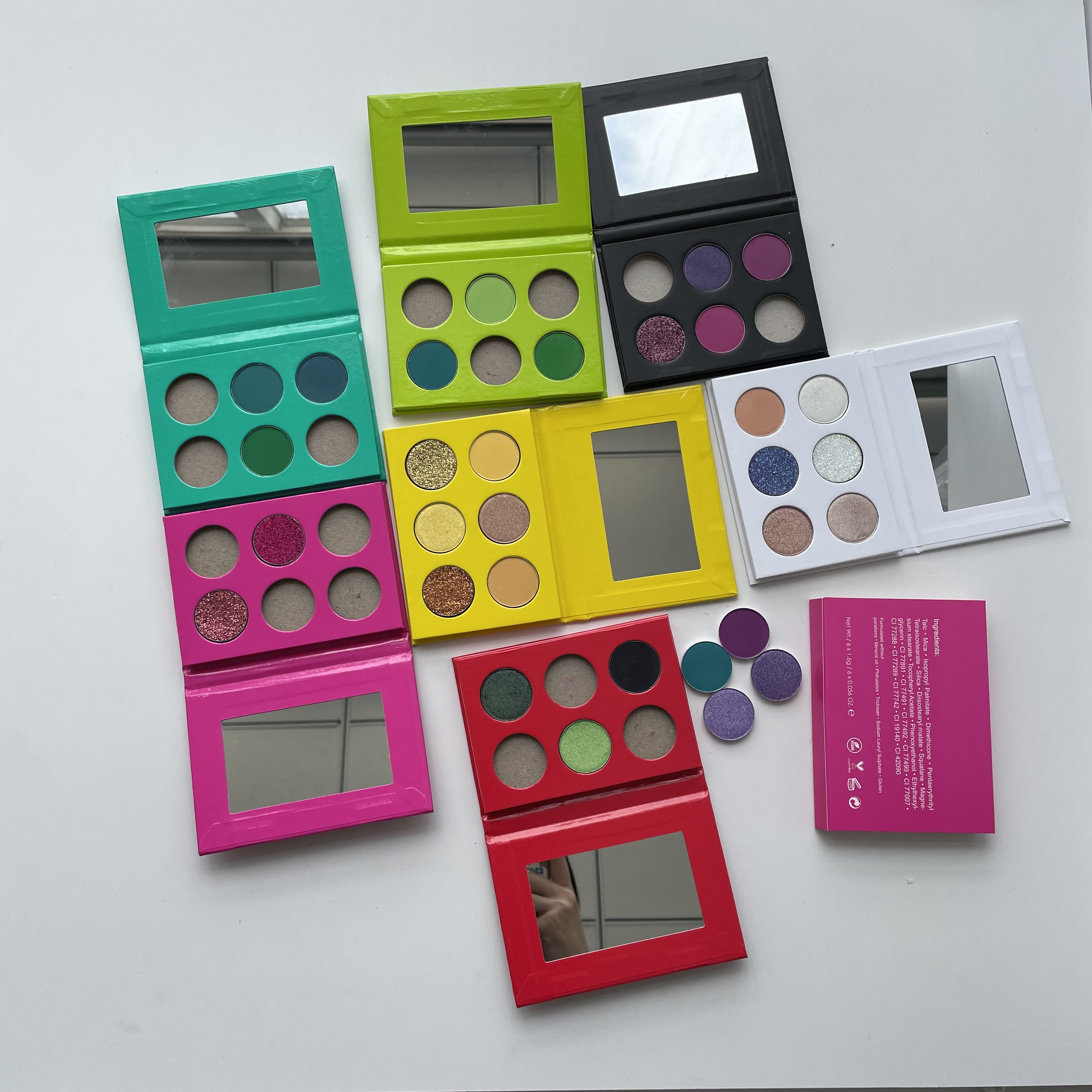 6 palette de fard à paupières pan