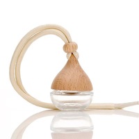 Vente en gros de flacons de parfum pour voiture vides de 5 ml, transparents, à suspendre, diffuseur d'arômes pour voiture