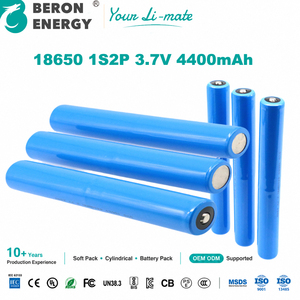 Grosir Baterai Lithium Ion Silinder 18650 4400mAh 3.7V Bersertifikat MSDS untuk Perakitan Senter Pabrik OEM ODM - Product Image 1