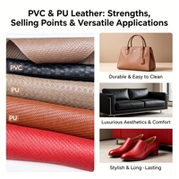 Cuir synthétique PU respirant personnalisé, souple, imperméable et résistant à l'usure pour sacs à main, sacs, pochettes, artisanat – Vente en gros, prix avantageux, expédition rapide