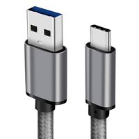Cable USB 3.0 Tipo-C de 22AWG, Carga Rápida, Transferencia de Datos de 5Gbps, Blindaje de Lámina de Nailon, Garantía de 12 Meses para Computadora