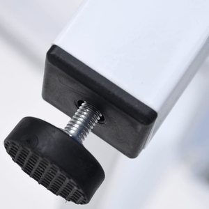 Double piédestal <span class=keywords><strong>pour</strong></span> <span class=keywords><strong>machine</strong></span> <span class=keywords><strong>à</strong></span> <span class=keywords><strong>laver</strong></span> <span class=keywords><strong>et</strong></span> <span class=keywords><strong>sèche</strong></span>-<span class=keywords><strong>linge</strong></span> Support en acier de qualité robuste 2 <span class=keywords><strong>étagère</strong></span>s coulissantes Universal Fit White Mini Storage Rack - Product Image 5