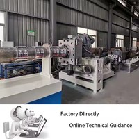 Granulateur à double vis LEENY pour la fabrication de granulés de plastique PA, moteur 0,75 kW, production 250-400 kg/h, 380 V, pour tuyaux d'irrigation en plastique