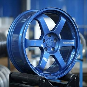 ล้อสีฟ้า SY-366ขอ<span class=keywords><strong>บ</strong></span>ล้อ1ชิ้นขอ<span class=keywords><strong>บ</strong></span>17X9 22 6X139.7 5x100 5x1.3สำหรับแข่งรถโฟล์ค <span class=keywords><strong>Te37</strong></span>ล้อเว้าปลอมแปลง - Product Image 4
