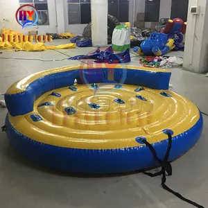 เกมทางน้ำขนาด3เมตรทำให้พองได้,เรือเป่าลมแบบ UFO Flying Fish Towable Boat Tube ทรง UFO Banana Boat For Sale Lake