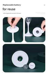 Verre à vin et à bière lumineux multicolores à LED 6 couleurs pour fête, cuisine, décoration de Noël - Product Image 5