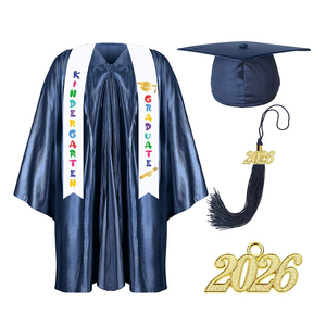 Túnica de Graduación para Niños de Jardín de Infantes con Borla, Birrete y Chal, Uniforme Académico de Graduación para Niños, Traje para Actuaciones - Product Image 3