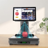 Écran secondaire capacitif de 15,6 pouces (non tactile) avec imprimante d'étiquettes thermiques intégrée de 58 mm et scanner 2D