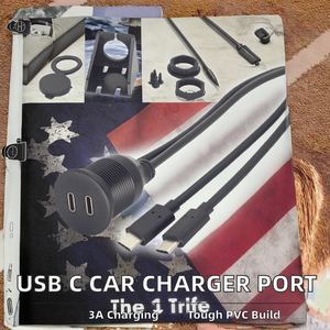 Kép USB <span class=keywords><strong>C</strong></span> xe Bảng điều khiển 2 <span class=keywords><strong>c</strong></span>ổng loại <span class=keywords><strong>C</strong></span> Nam để nữ ổ <span class=keywords><strong>c</strong></span>ắm <span class=keywords><strong>Dash</strong></span> Bảng điều chỉnh núi <span class=keywords><strong>c</strong></span>áp mở rộng - Product Image 2