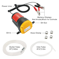 Extracteur de pompe de vidange d'huile 12V 80W changeant le kit de pompe de transfert d'huile d'aspiration de fluide diesel pour voiture, camion, moto, ATV,RV, bateau