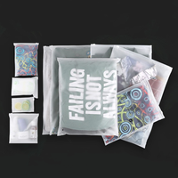 Sacs d'emballage en PVC mat givré avec fermeture éclair pour vêtements, personnalisables avec logo, pour vente en gros