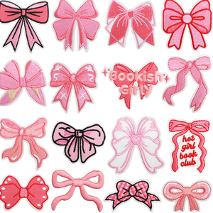 Venta al por mayor de parches de cinta verde rosa parches bordados de concientización sobre el cáncer de mama de transferencia de calor parches para planchar parches para sombreros de ropa - Product Image 3