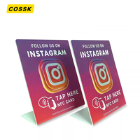 Carte de visite en PVC avec puce RFID époxy/acrylique de 120 mm, 213 215 216, puce NFC, code QR, 13,56 MHz, étanche, contrôle d'accès