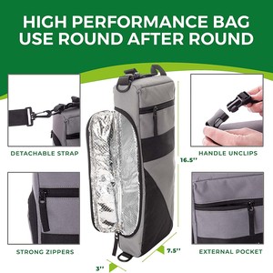 Bán buôn công suất lớn PU cách nhiệt Cooler Túi xách tay golf giữ thực phẩm có tính năng sáu bia có thể & Hai chai rượu vang lưu trữ - Product Image 2