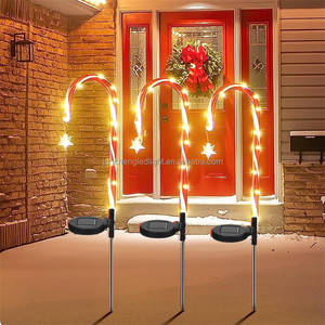 Lámpara de 2 piezas Solar Wild Walking Stick Light LED Flower Lawn Stake Lamp Outdoor Impermeable para Home Garden Yard Path Decoration - Product Image 4